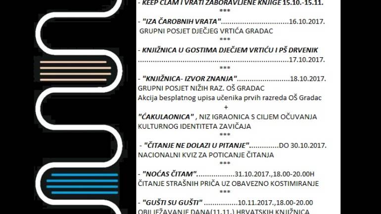 Mjesec hrvatske knjige 15.10.-15.11.2017.